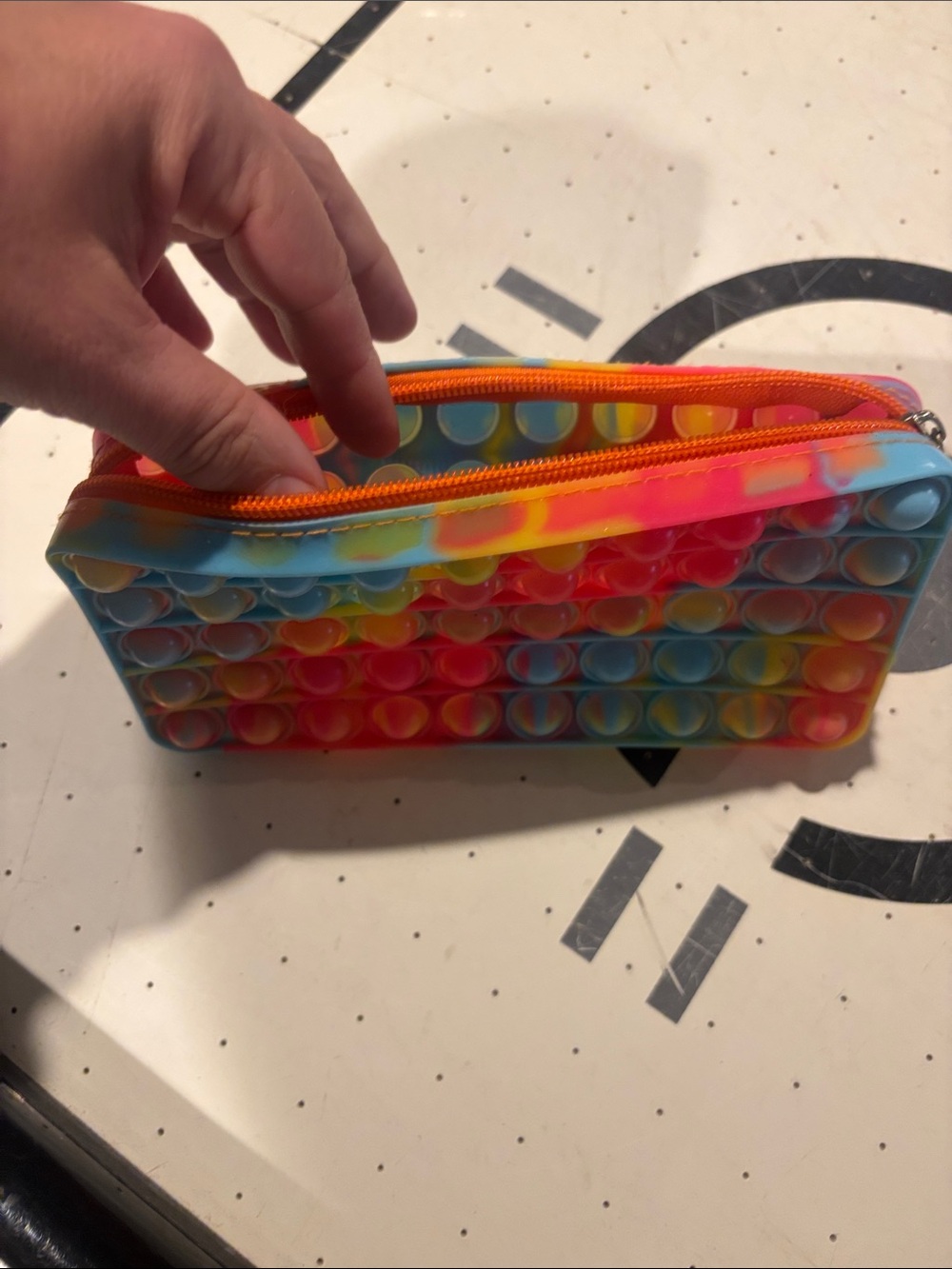 Rainbow Pop-It Zip Pouch